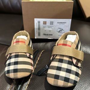 Brand new baby girl burberry shoes